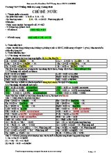 Ôn tập Hóa học 8 - Chủ đề Nước - Bùi Đức Minh